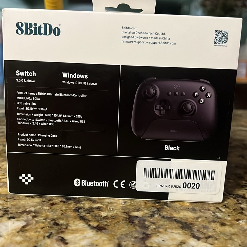8BitDo  Ultimate Bluetooth Controller  charging Dock/2.4G Adapter - Picture 4 of 6